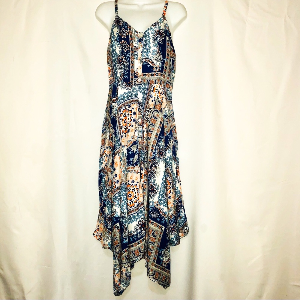 Multi-Color Spaghetti Strap Dress